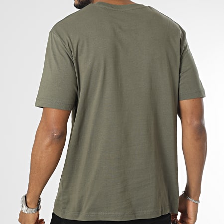 La Piraterie - Tee Shirt Oversize Large Logo Vert Kaki Orange