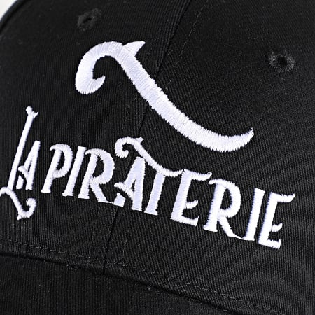 La Piraterie - Logo Cap Negro Blanco