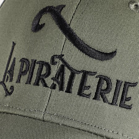La Piraterie - Casquette Logo Vert Kaki Noir