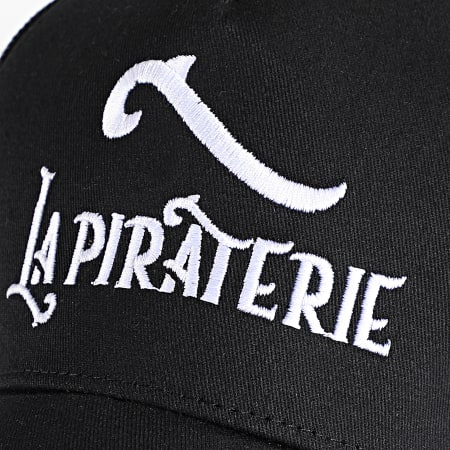 La Piraterie - Cappello Trucker Logo Nero Bianco