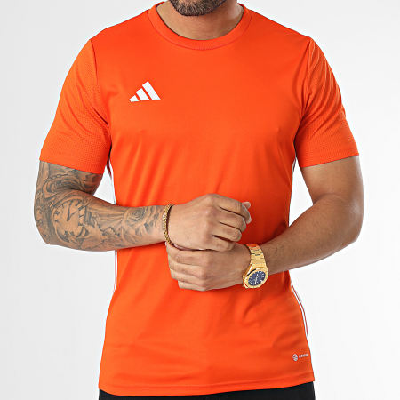 Adidas Sportswear - Tabela 23 Maglietta a righe IB4927 Arancione
