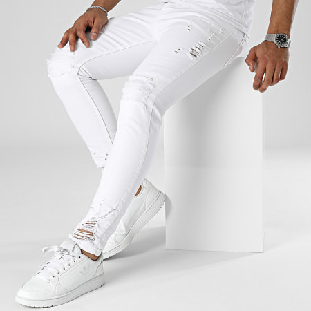 Black Needle - Jeans skinny bianchi