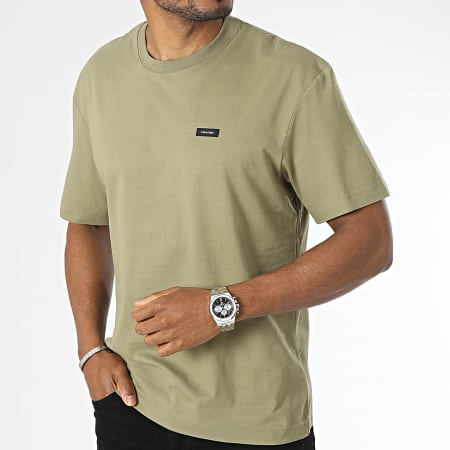 Calvin Klein - Camiseta Algodón Confort 0669 Caqui Verde