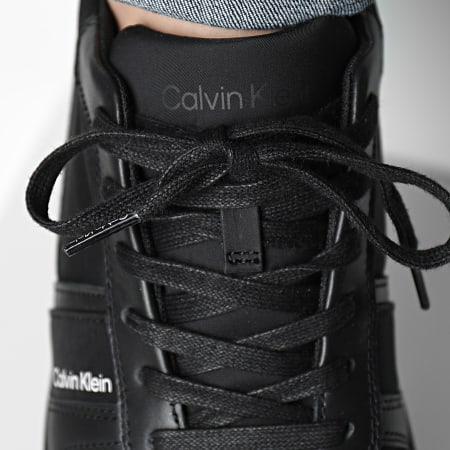 Calvin Klein - Zapatillas Low Top Lace Up Mix 0491 Triple Negro