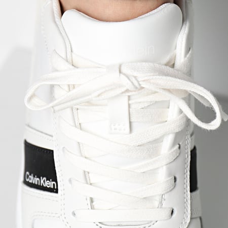 Calvin Klein - Zapatillas Low Top Lace Up Mix 0491 Triple Blanco