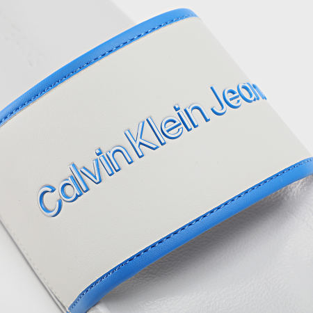 Calvin Klein - Claquettes Slide Institutional Gris