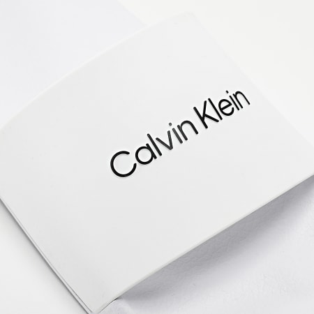 Calvin Klein - Claquettes Pool Slide Rubber 0455 Bright White