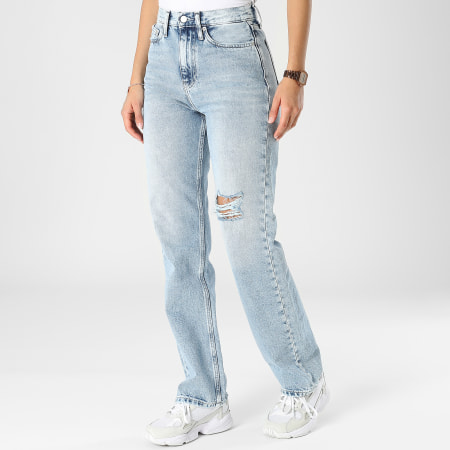Calvin Klein - Vaqueros relaxed fit para mujer 0633 Blue Wash