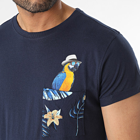 Deeluxe - Camisa de bolsillo Parrot 03T1150M Azul marino