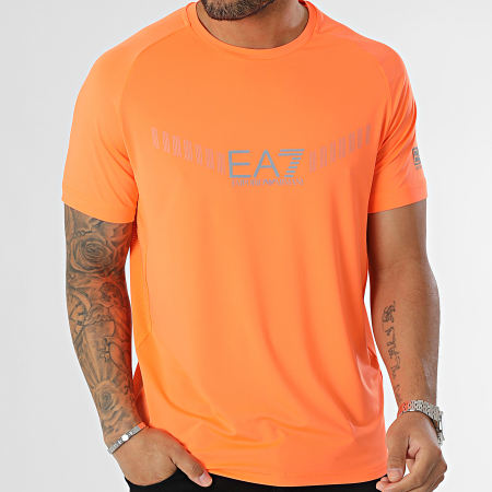 EA7 Emporio Armani - Camiseta 3RPT15-PJMEZ Naranja Fluo