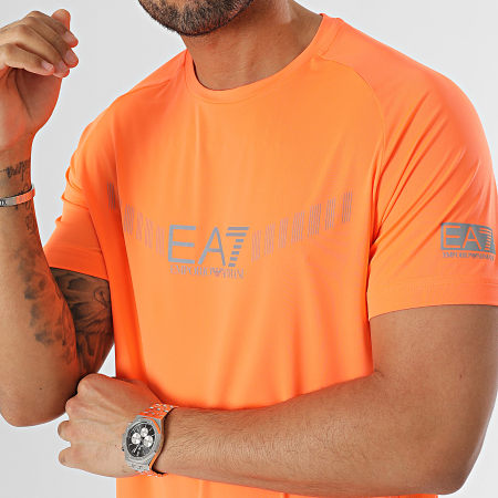 EA7 Emporio Armani - Camiseta 3RPT15-PJMEZ Naranja Fluo