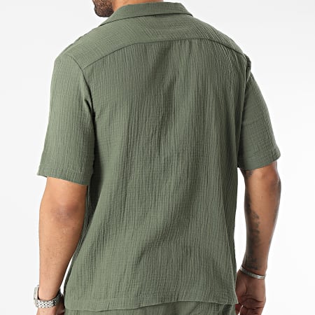 Frilivin - Conjunto Camisa Manga Corta Y Short Verde