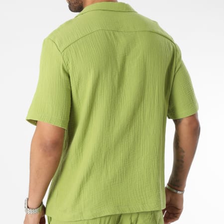 Frilivin - Conjunto Camisa Manga Corta Y Short Verde