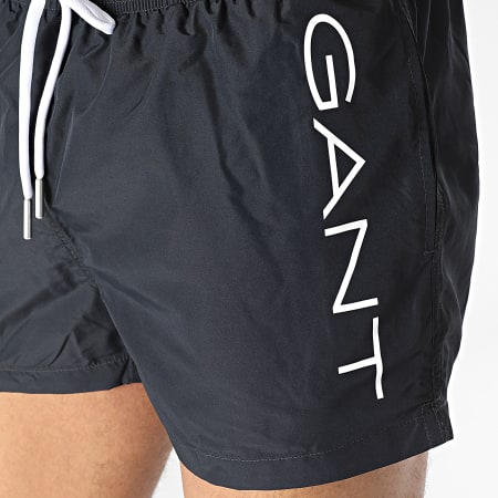 Gant - Pantaloncini da bagno leggeri con logo 922116017 Nero
