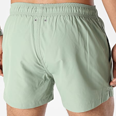 Gant - Pantaloncini da bagno leggeri con logo 922116017 Verde Khaki