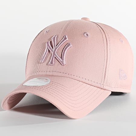 New Era - Gorra 9Forty Women's New York Yankees League Essential Rosa Claro