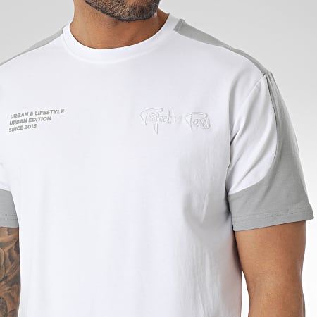 Project X Paris - Tee Shirt 2310023 Blanc Gris