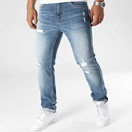 Redskins - Jeans slim in denim blu