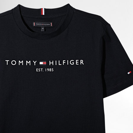Tommy Hilfiger - Ensemble Tee Shirt Et Short Jogging Enfant 8186 Bleu Marine