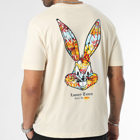 Looney Tunes - Camiseta oversize grande Bugs Bunny Graff Beige