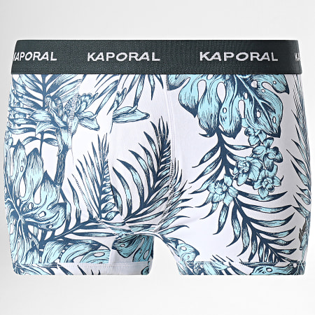 Kaporal - Set di 3 boxer Taco bianco turchese grigio