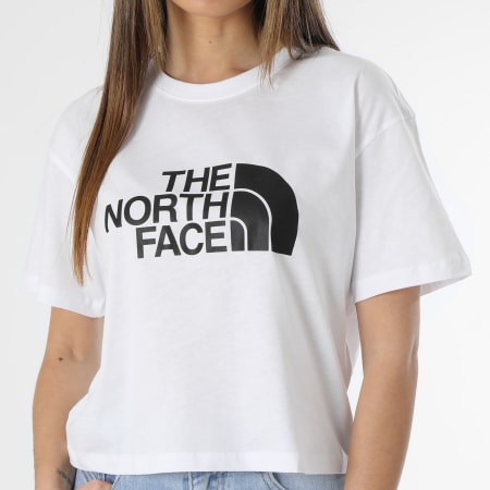 The North Face - Crop Easy Tee Mujer Blanco