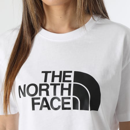 The North Face - Tee Shirt Femme Crop Easy Blanc