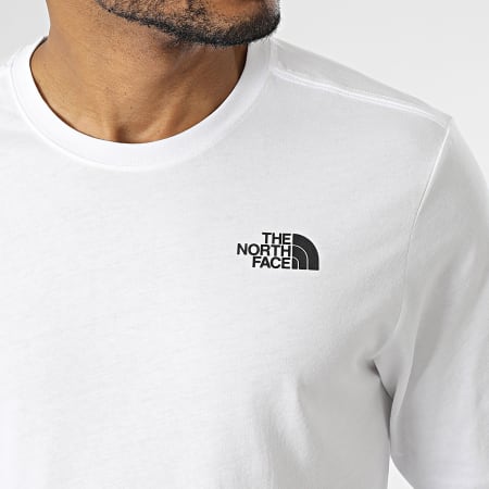 The North Face - Tee Shirt Manches Longues Red Box A493L Blanc