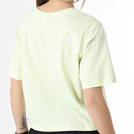 The North Face - Tee Shirt Crop Femme SD Vert Clair