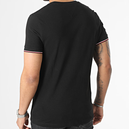 Tommy Hilfiger - Rwb Tipping Pique Camiseta 1379 Negro