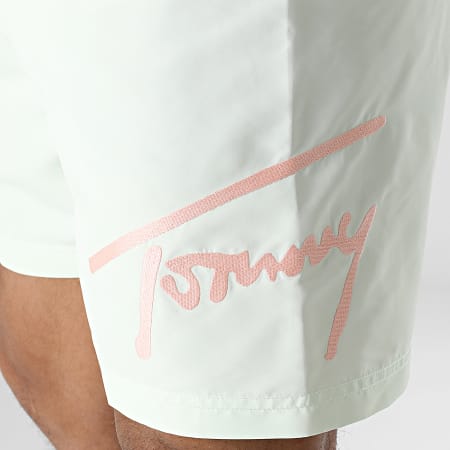 Tommy Jeans - Shorts de baño Medium Drawstring 2862 Verde claro