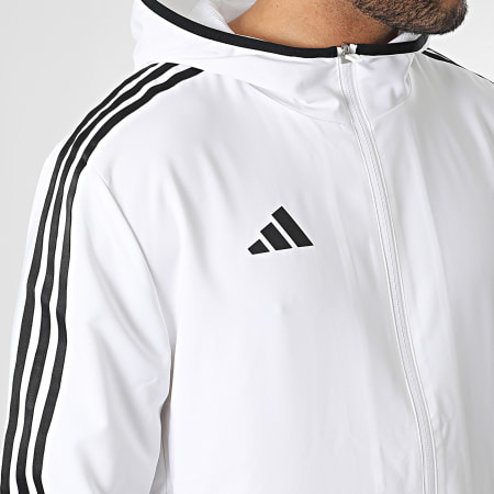 Adidas Sportswear - Veste Zippée Capuche A Bandes Tiro 23 HZ9068 Blanc