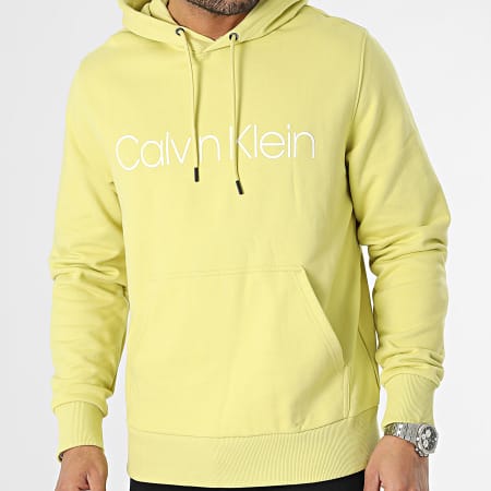Calvin Klein - Sudadera con logo de algodón 7033 Amarillo