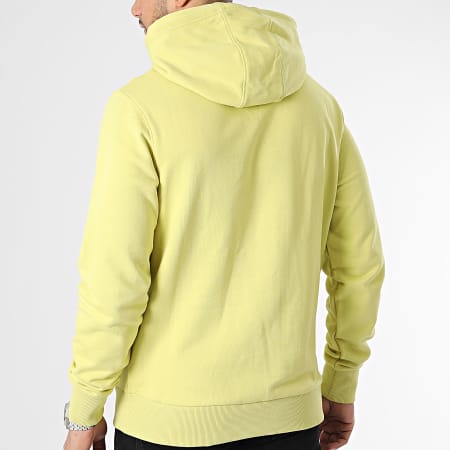 Calvin Klein - Felpa con cappuccio in cotone con logo 7033 giallo