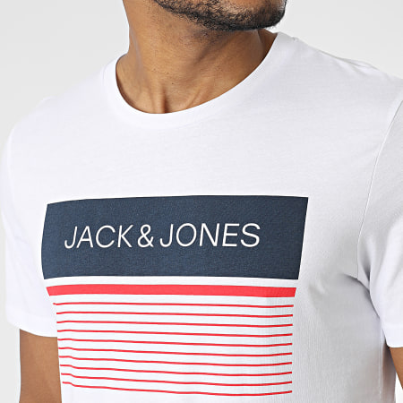 Jack And Jones - Tee Shirt Travis Blanc
