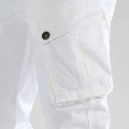 LBO - Pantalon Cargo 0368 Blanc