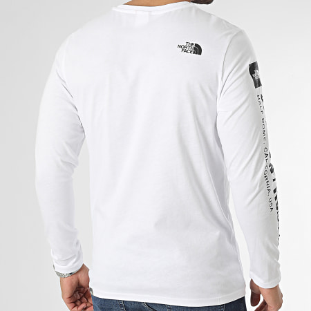 The North Face - Tee Shirt Manches Longues Coordinates A826W Blanc