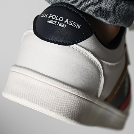 US Polo ASSN - Sneakers Bosona Bianco Navy Rosso