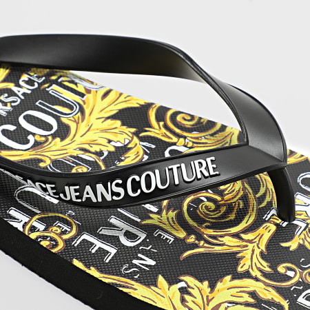 Versace Jeans Couture - Tongs Fondo Flip Flop 74YA3SQ7 Noir Renaissance