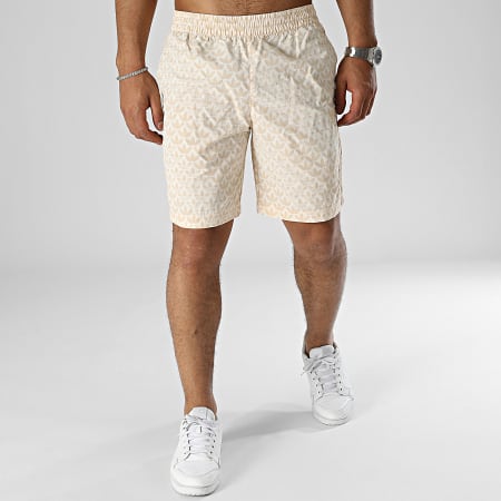 Adidas Originals - Originals Pantaloncini da bagno con fascia monogramma HT4418 Beige