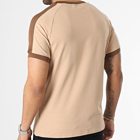 Frilivin - Camiseta de rayas beige