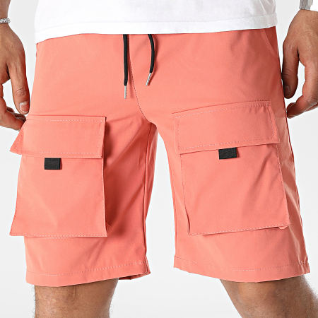 Frilivin - Pantalones cortos cargo naranja