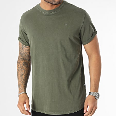 G-Star - Camiseta D16396-2653 Caqui Verde