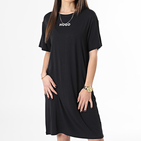 HUGO - Unite Donna Tee Shirt Dress 50490711 Nero