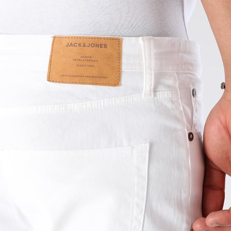 Jack And Jones - Rick Original Jean Shorts Bianco