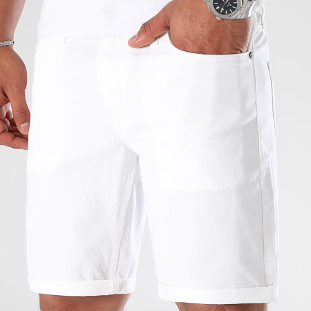 Jack And Jones - Rick Original Jean Shorts Blanco