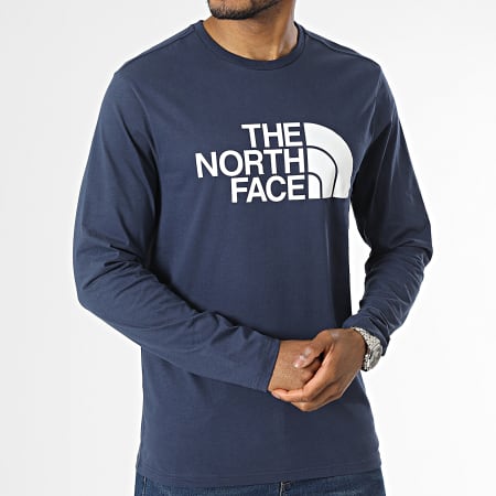 The North Face - Maglietta a maniche lunghe Half Dome A4M8M blu navy