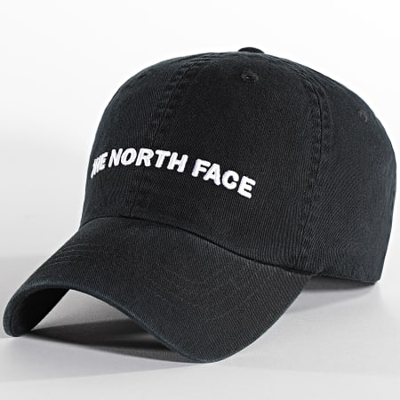 The North Face - Cappello con ricamo orizzontale nero
