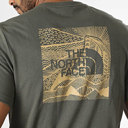 The North Face - Camiseta Caja Roja A7X1K Caqui Verde