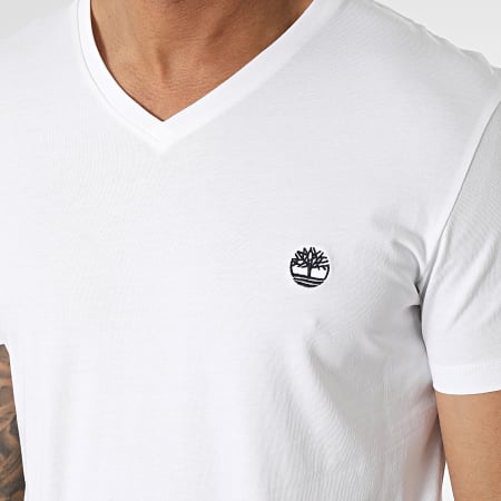 Timberland - Camiseta cuello pico Dunstan River A2BPT Blanco